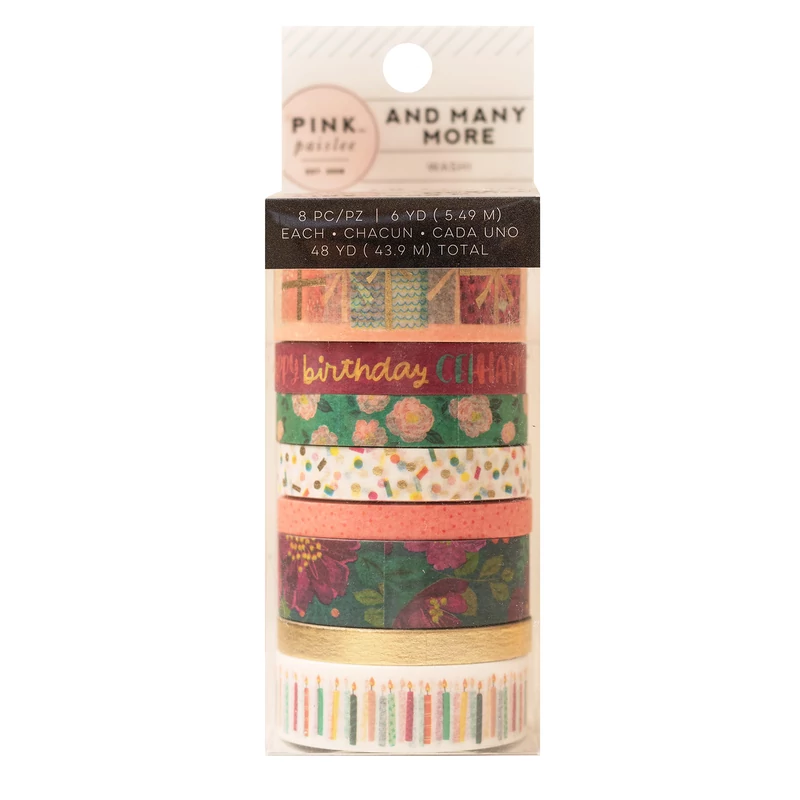 Pink Paislee - And Many More Washi Tape (8 Piece)