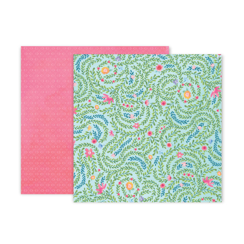 Pink Paislee - Paige Evans - Bloom Street 12x12 Paper - 5