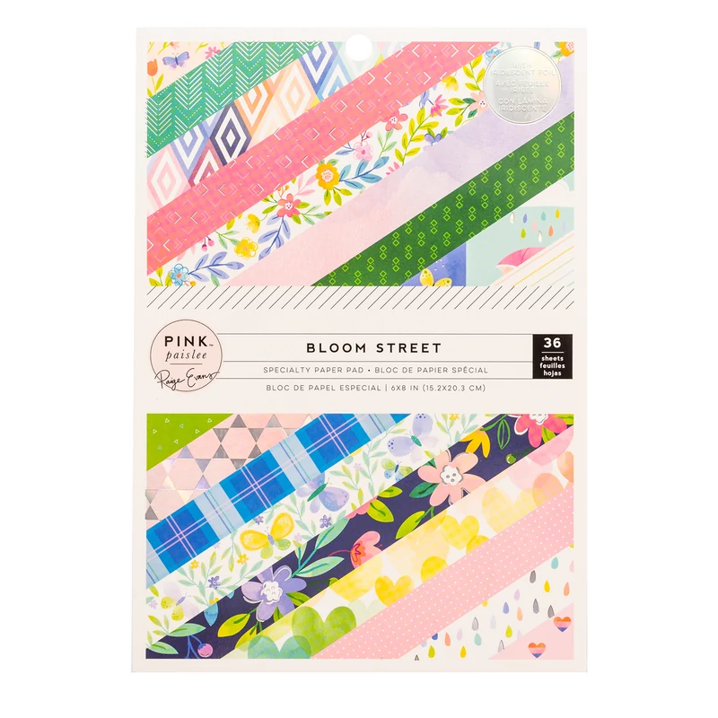 Pink Paislee - Paige Evans - Bloom Street 6x8 Paper Pad (36 Sheets)