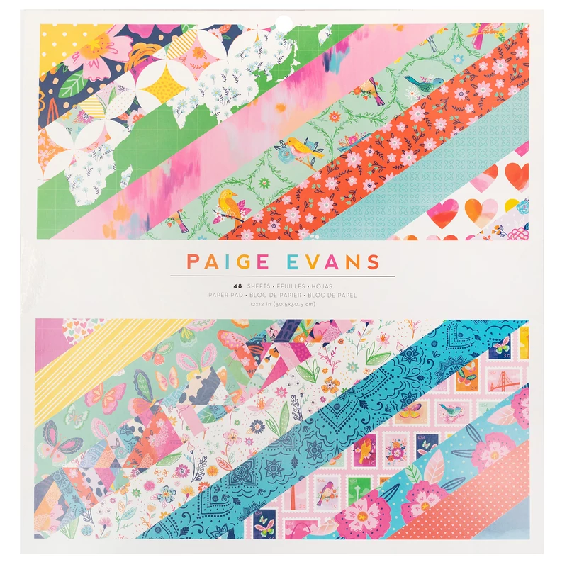 American Crafts - Paige Evans - Go the Scenic Route 12x12 Paper Pad (48 Sheets)