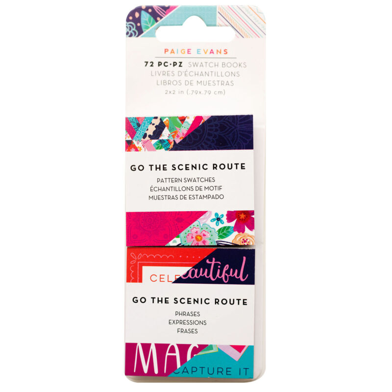 American Crafts - Paige Evans - Go the Scenic Route 2x2 Swatch Book (72 Sheets)