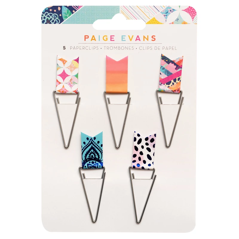 American Crafts - Paige Evans - Go the Scenic Route Flag Paperclips (5 Piece)