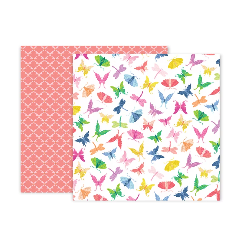 Pink Paislee - Paige Evans - Horizon 12x12 Patterned Paper - 7