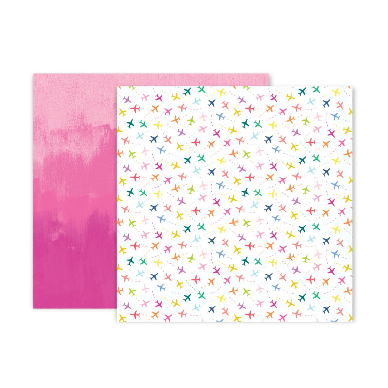 Pink Paislee - Paige Evans - Horizon 12x12 scrapbook papír - 9