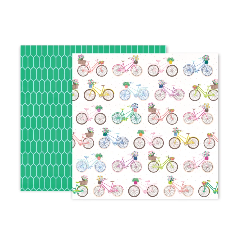 Pink Paislee - Paige Evans - Horizon 12x12 Patterned Paper - 13