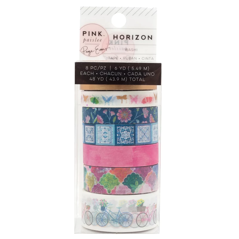 Pink Paislee - Paige Evans - Horizon Washi Tape Set (8 Piece)