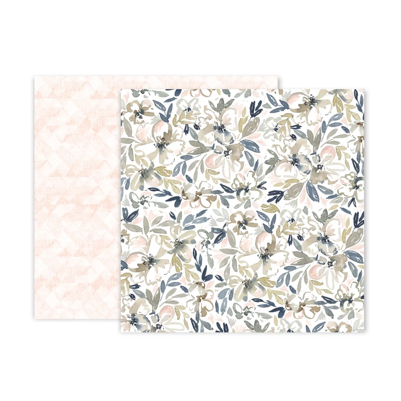 Pink Paislee - Indigo and Ivy 12x12 Patterned Paper -  5