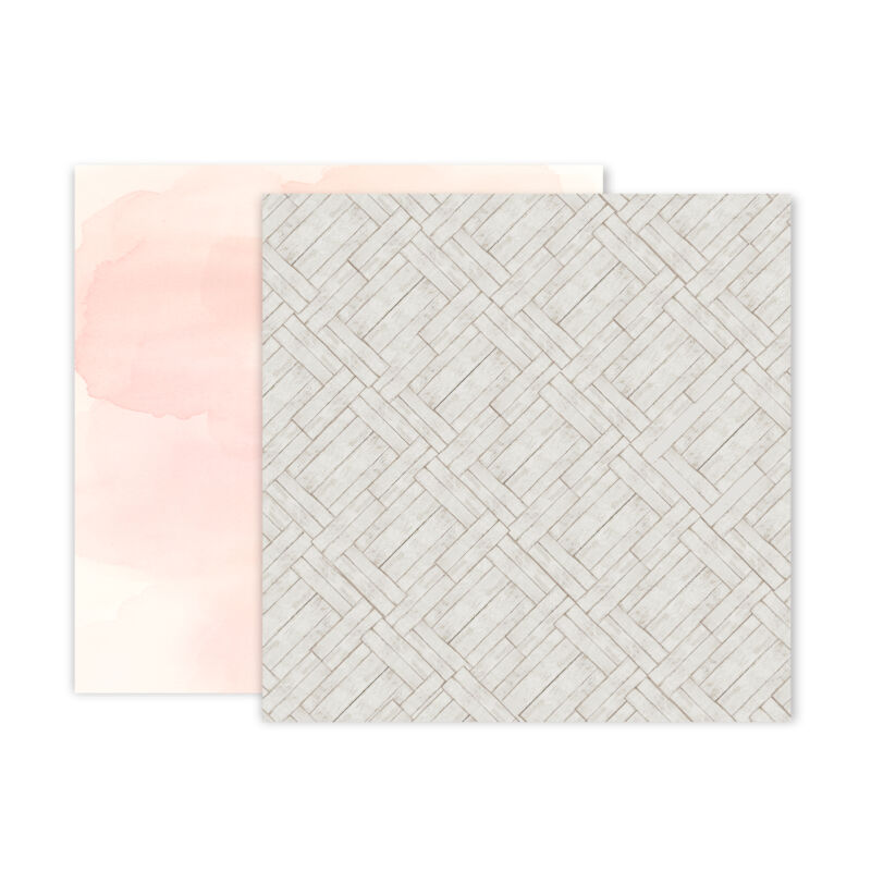 Pink Paislee - Indigo and Ivy 12x12 Patterned Paper -  8