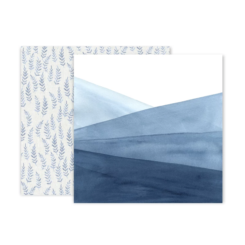 Pink Paislee - Indigo and Ivy 12x12 Patterned Paper -  9