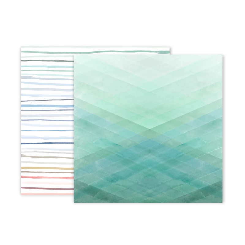 Pink Paislee - Indigo and Ivy 12x12 Patterned Paper -  12