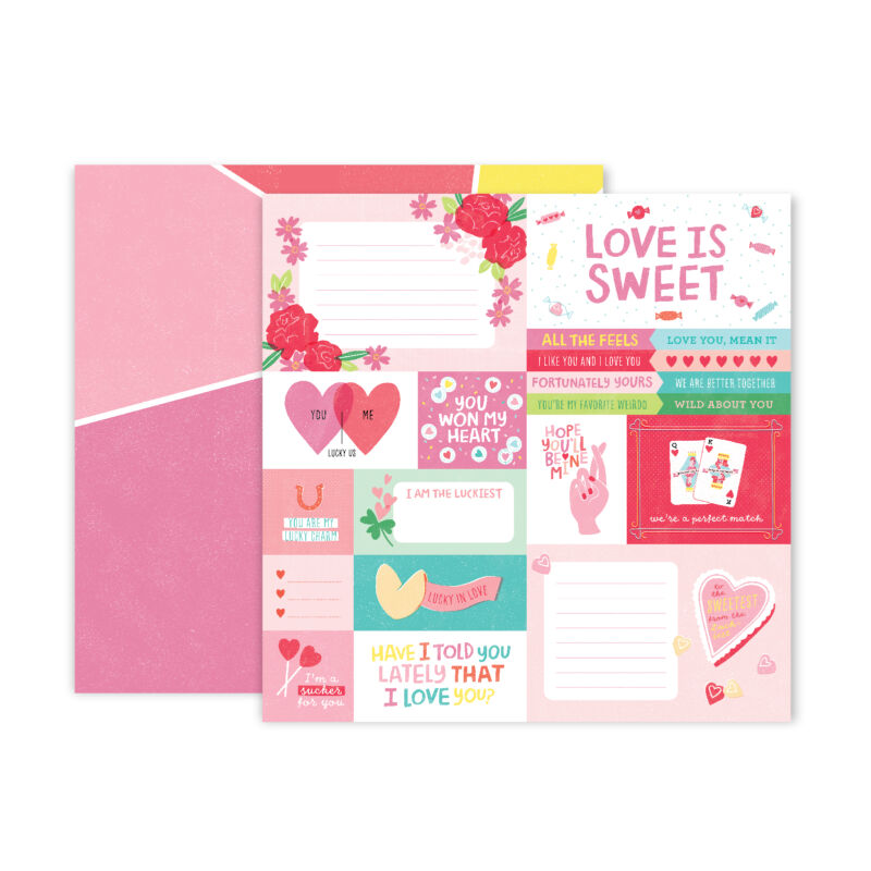Pink Paislee - Lucky Us 12x12 Patterned Paper - 01
