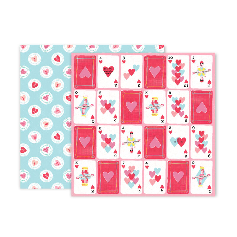 Pink Paislee - Lucky Us 12x12 Patterned Paper - 09