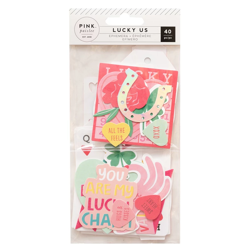 Pink Paislee - Lucky Us Ephemera (40 Piece)