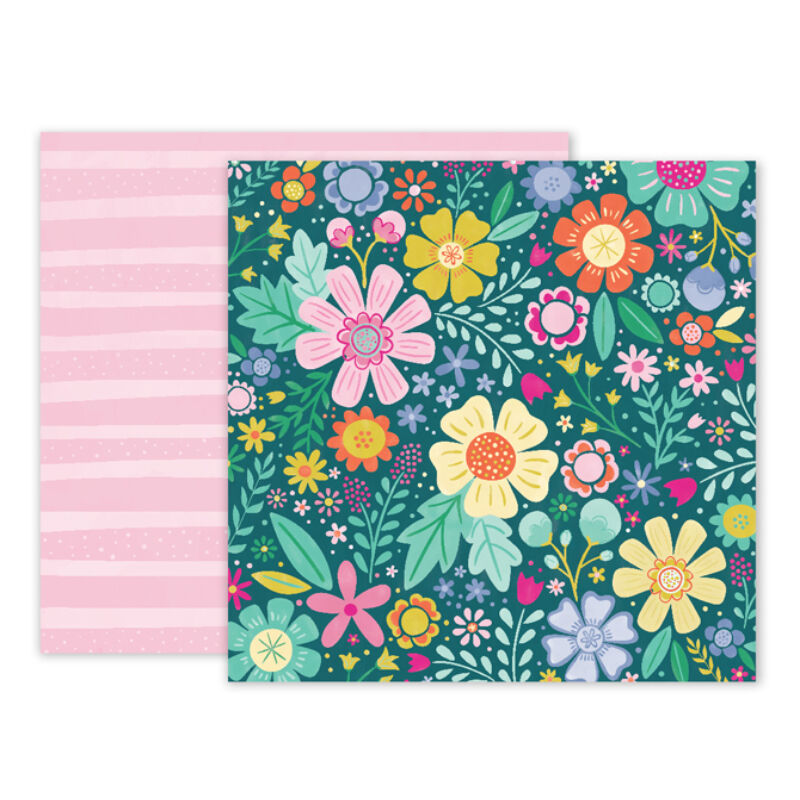 Pink Paislee - Paige Evans Oh My Heart 12 x 12 Double Sided Paper 06
