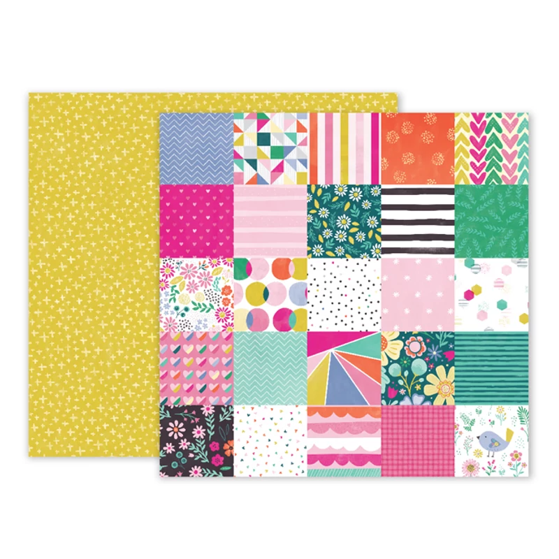 Pink Paislee - Paige Evans Oh My Heart 12 x 12 Double Sided Paper 10