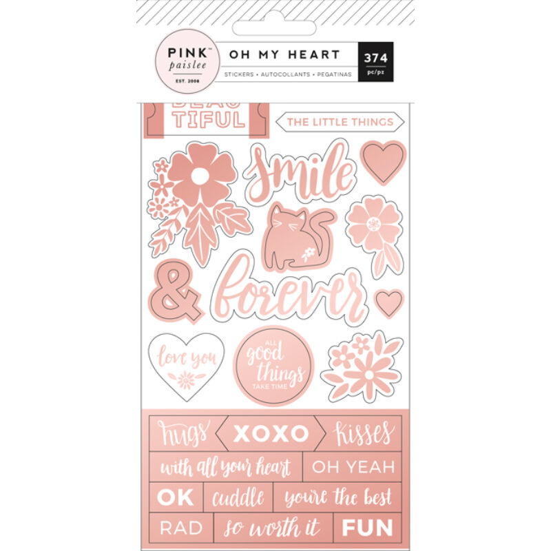 Pink Paislee - Paige Evans Oh My Heart Sticker Book