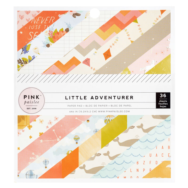 Pink Paislee - Little Adventurer 6x6 Paper Pads - Girl (36 Sheets)