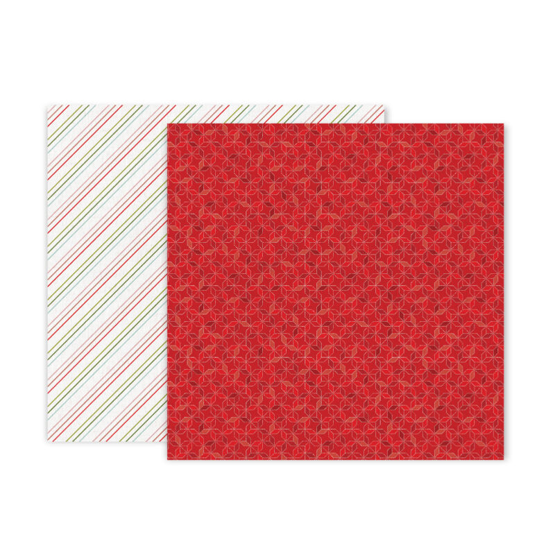 Pink Paislee - Together For Christmas 12x12 Patterned Paper - 6