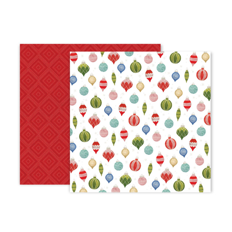 Pink Paislee - Together For Christmas 12x12 Patterned Paper - 11