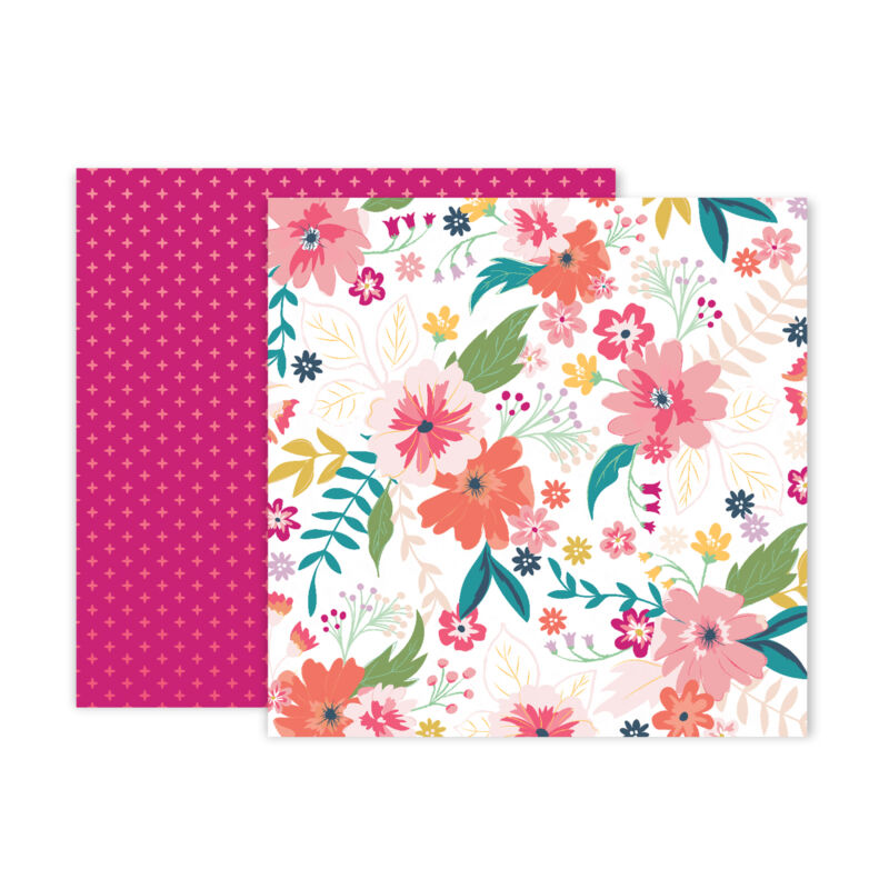 Pink Paislee - Paige Evans Whimsical 12x12 scrapbook papír 03