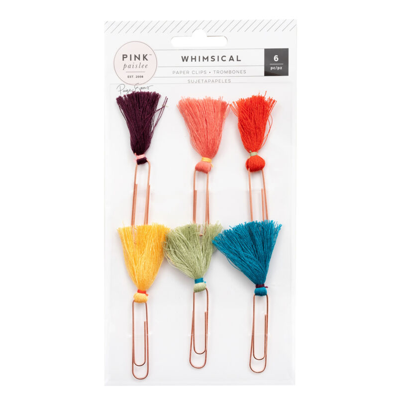 Pink Paislee - Paige Evans Whimsical Tassel Paper Clips (6 Piece)