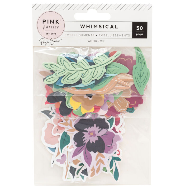 Pink Paislee - Paige Evans Whimsical Floral Die Cuts (50 Piece)