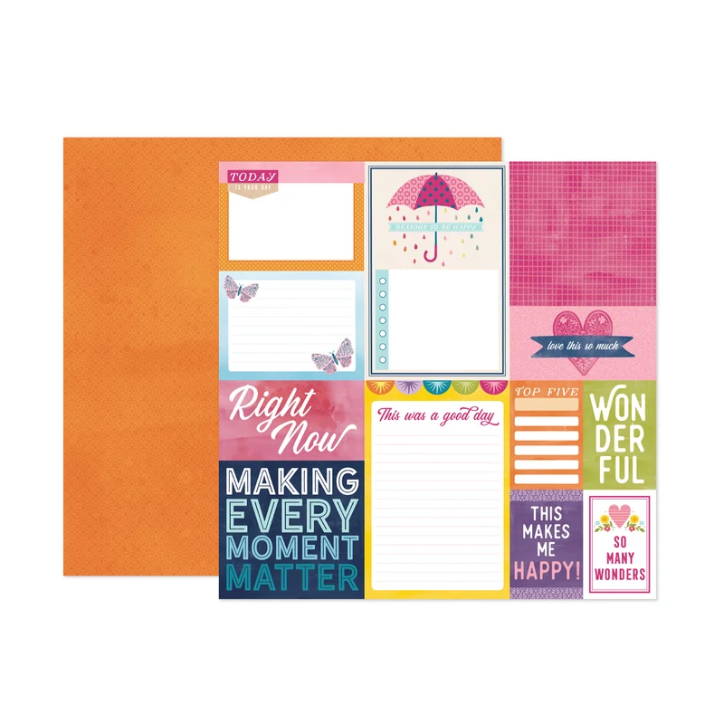 American Crafts - Paige Evans - Wonders 12x12 scrapbook papír 17