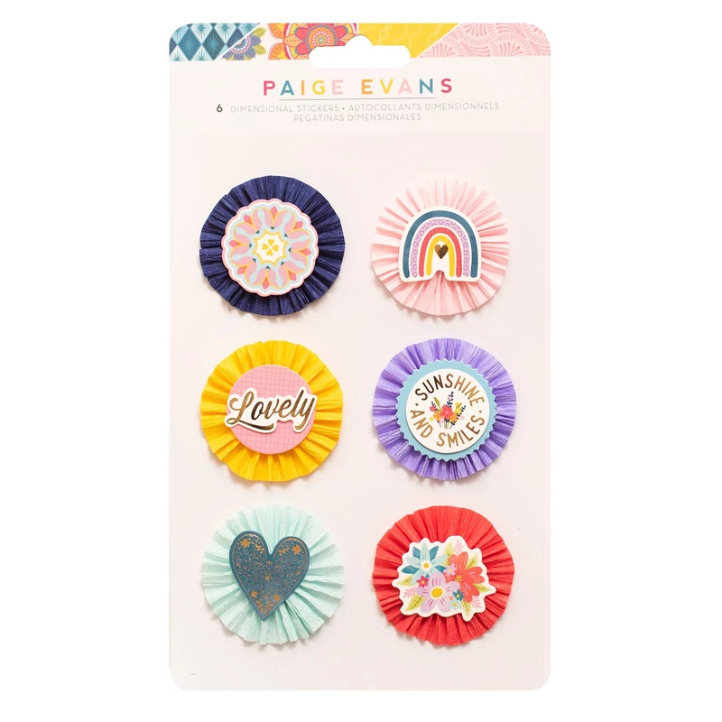 American Crafts - Paige Evans - Wonders Dimensional Stickers (6 Piece)