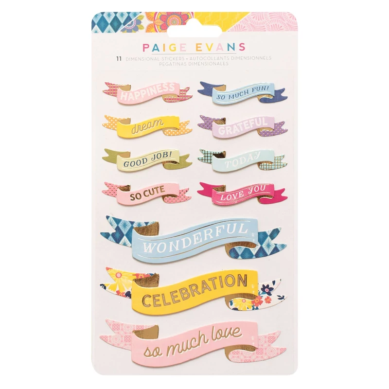 American Crafts - Paige Evans - Wonders Dimensional Banners (11 Piece)