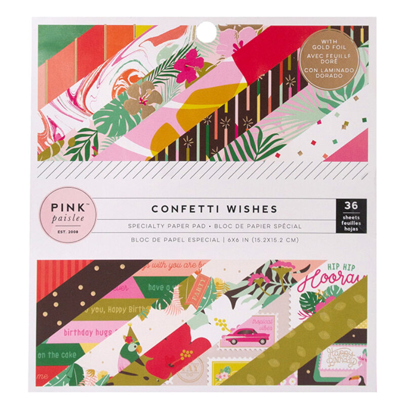 Pink Paislee - Confetti Wishes 6x6 Paper Pad