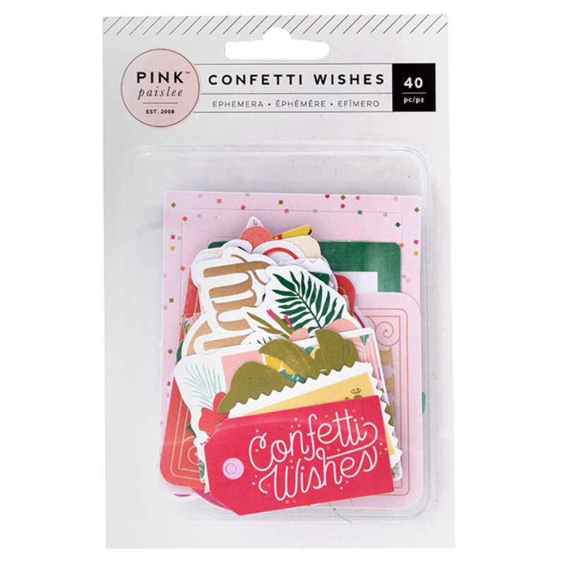 Pink Paislee - Confetti Wishes Die Cut