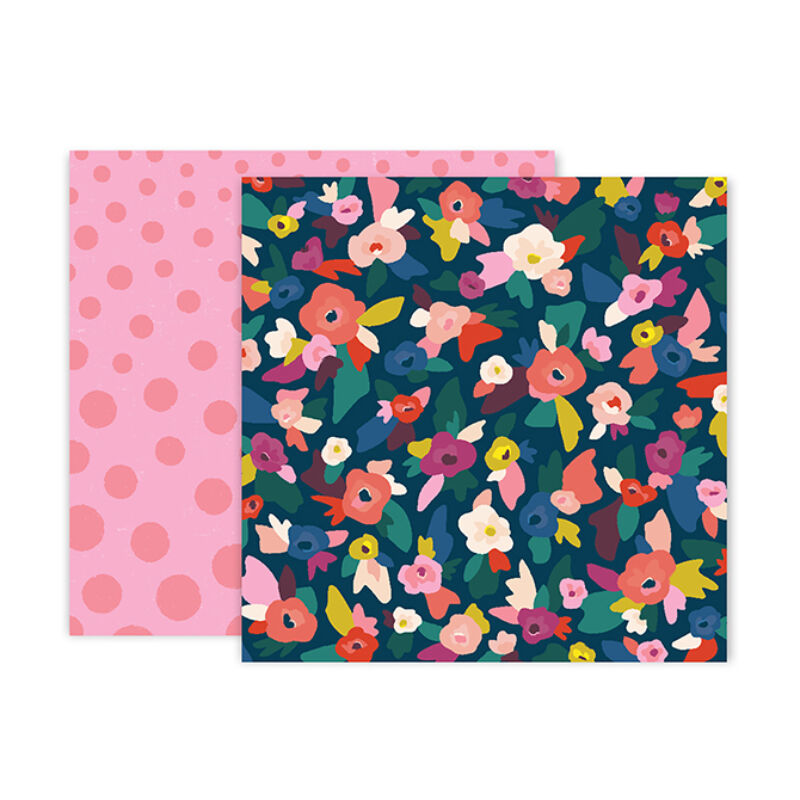 Pink Paislee - Paige Evans - Pick Me Up 12x12 Patterned Paper 2