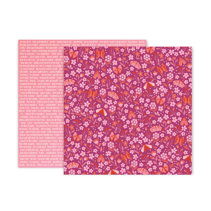 Pink Paislee - Paige Evans - Pick Me Up 12x12 Patterned Paper 17