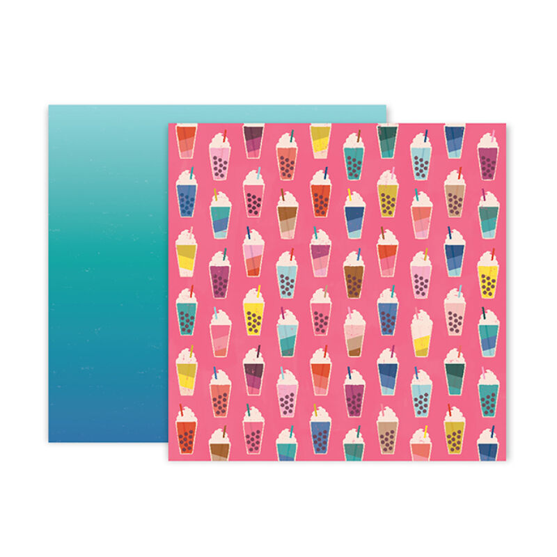 Pink Paislee - Paige Evans - Pick Me Up 12x12 Patterned Paper 4