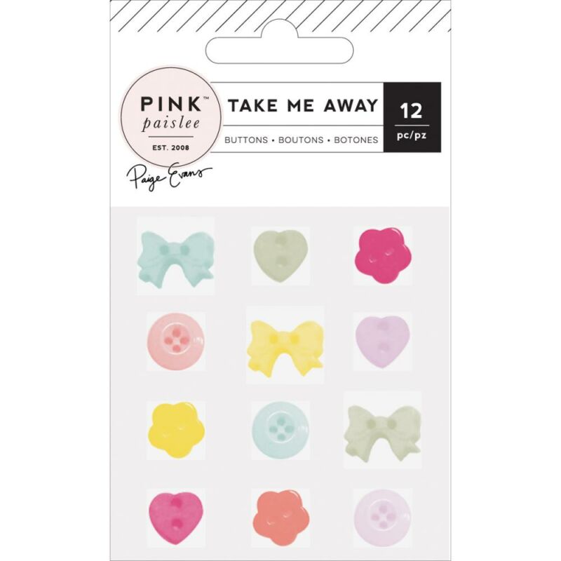 Pink Paislee - Paige Evans - Take Me Away Buttons