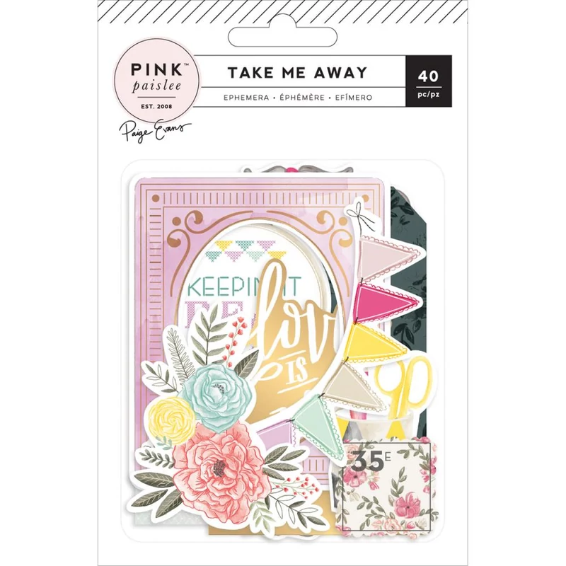 Pink Paislee - Paige Evans - Take Me Away Ephemera Die Cuts