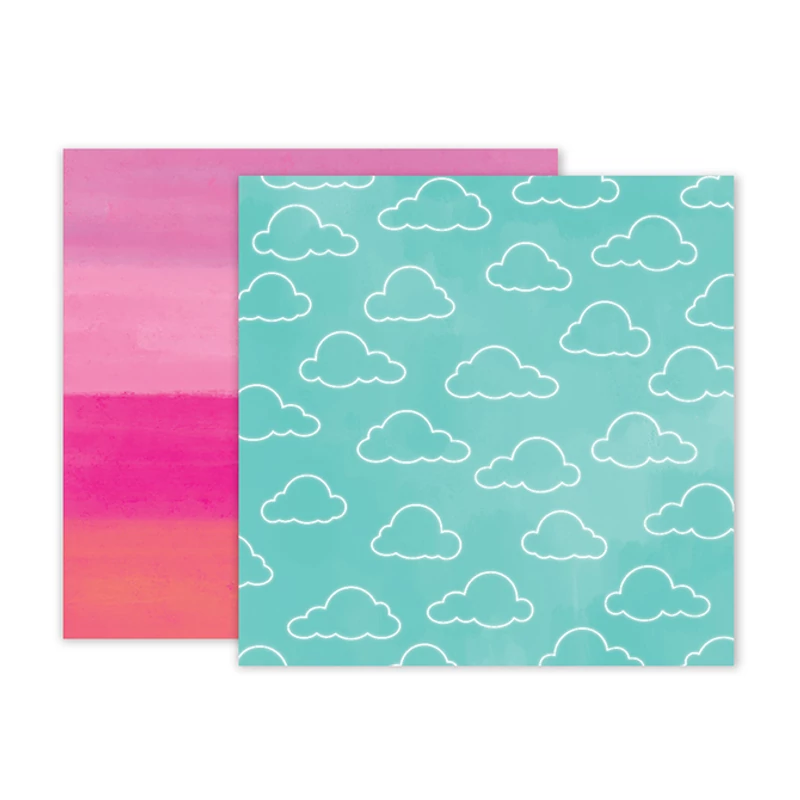 Pink Paislee - Summer Lights 12x12 Double Sided Paper - 05