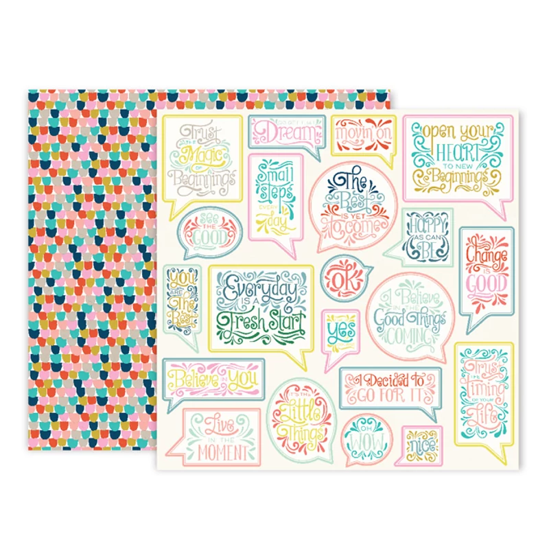 Pink Paislee - Paige Evans - Turn The Page 12x12 Paper - 21
