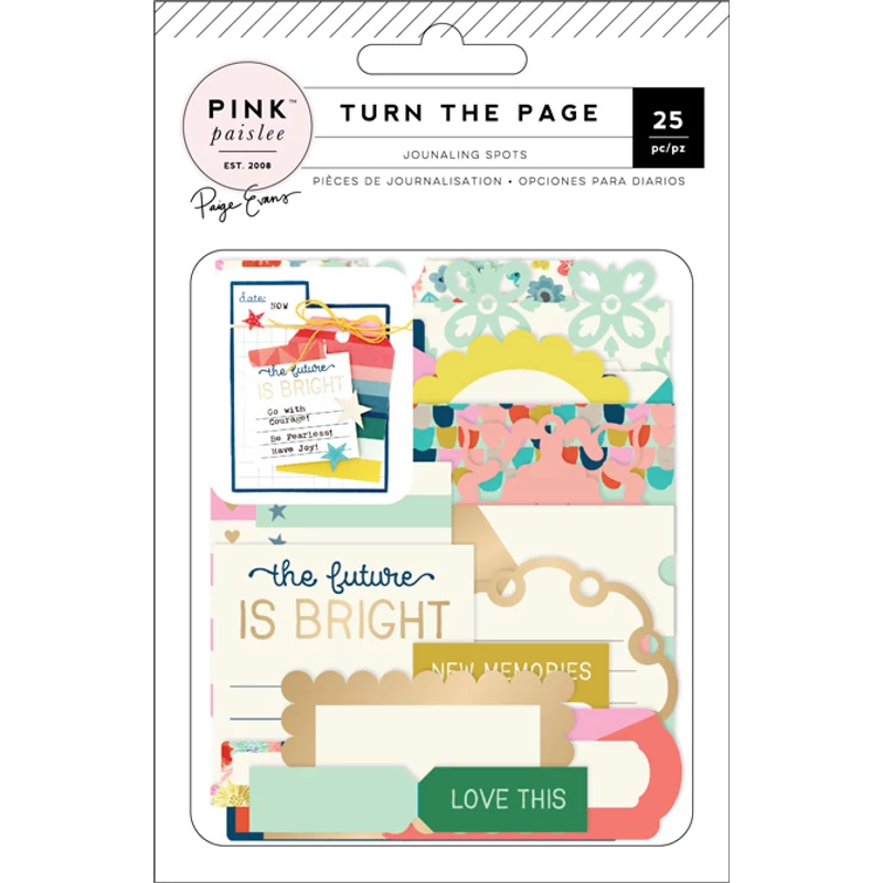 Pink Paislee - Paige Evans - Turn The Page Journaling Spots