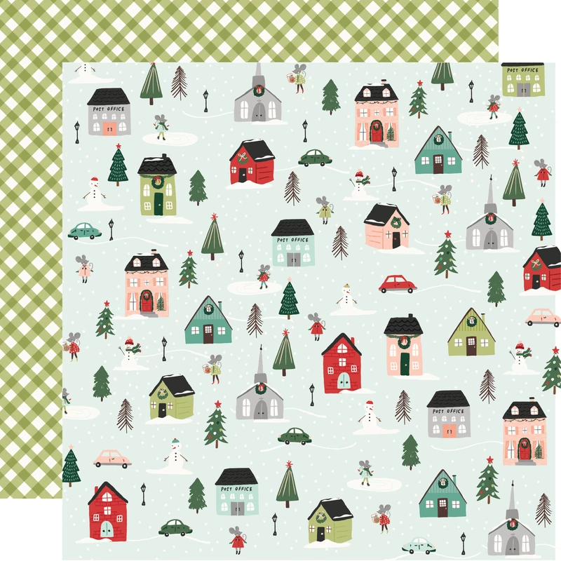 Simple Stories - Baking Spirits Bright 12x12 Paper - Merry & Bright