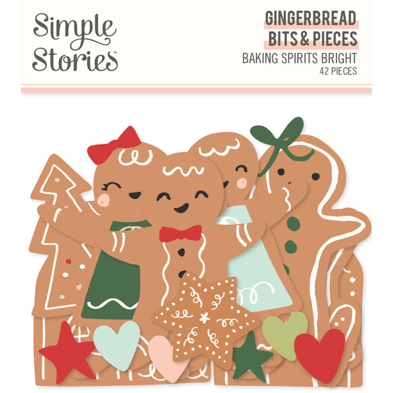 Simple Stories - Baking Spirits Bright Gingerbread Bits & Pieces