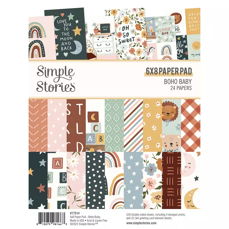 Simple Stories - Boho Baby 6x8 Pad