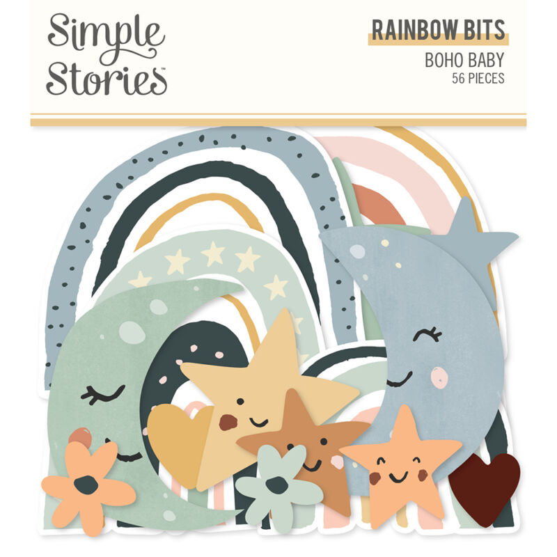 Simple Stories - Boho Baby Rainbow Bits