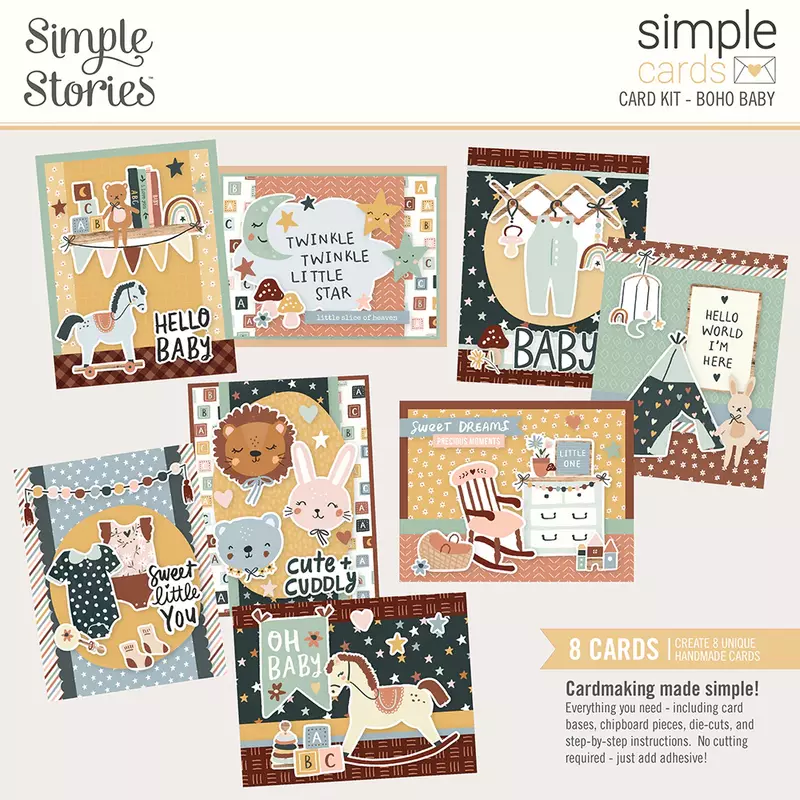 Simple Stories - Boho Baby Card Kit 