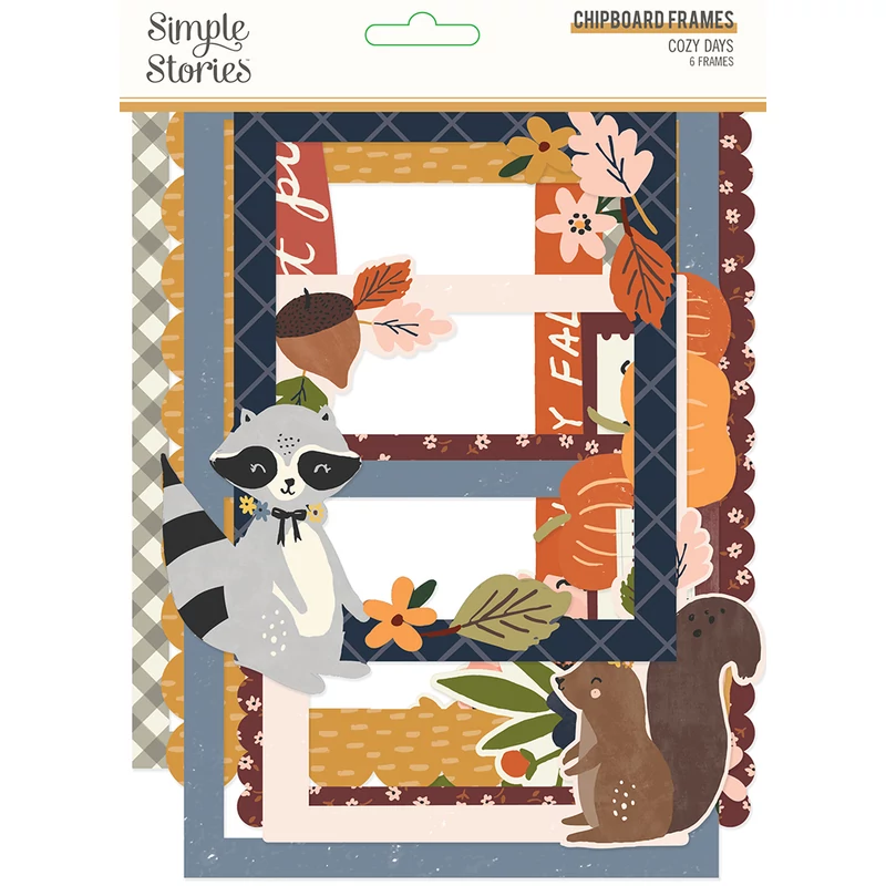 Simple Stories - Cozy Days chipboard keretek (6 db)