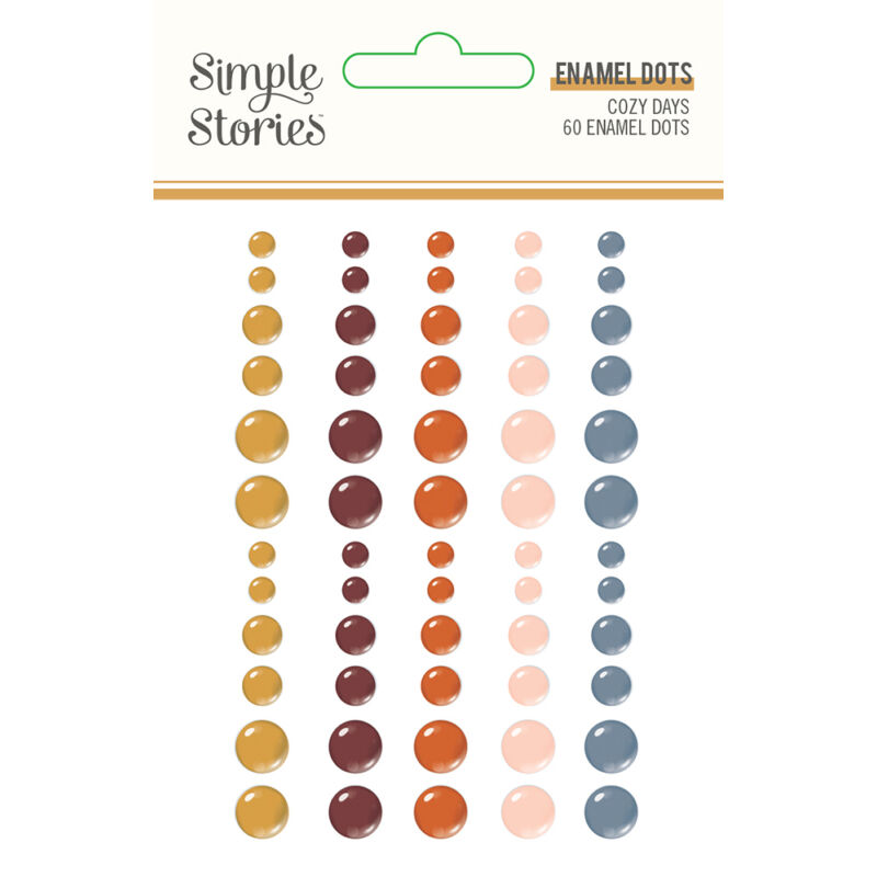 Simple Stories - Cozy Days Enamel Dots (60 pieces)