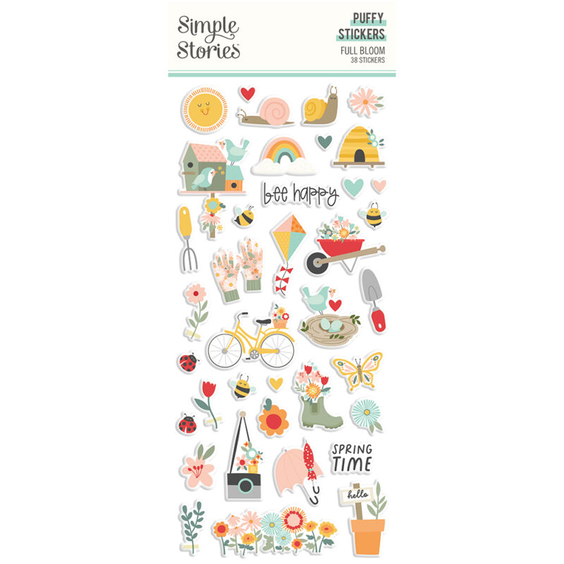 Simple Stories - Full Bloom Puffy Stickers