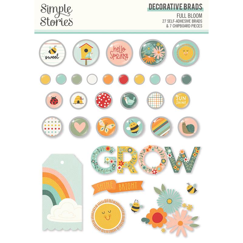 Simple Stories - Full Bloom Decorative Brads