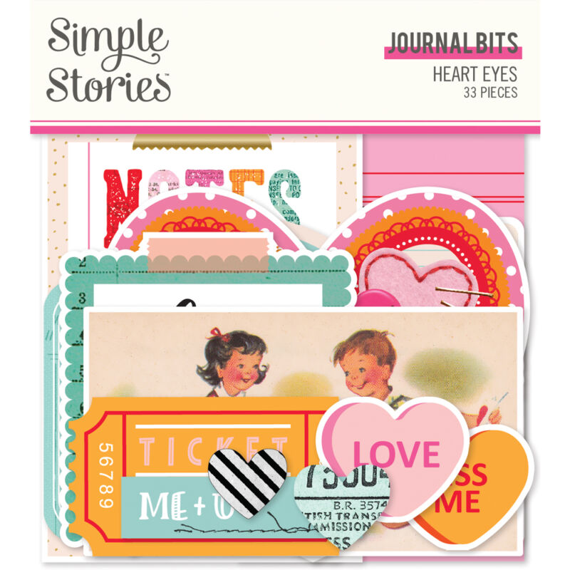 Simple Stories - Heart Eyes Journal Bits & Pieces