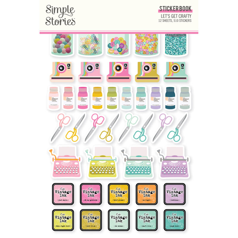 Simple Stories - Let's Get Crafty Sticker Book